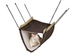 Závěsný pelíšek s kožešinkou - potkan